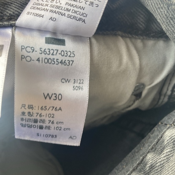 Levi’s distressed high rise 501 jean cotton denim short cutoff size 30 - Picture 15 of 17